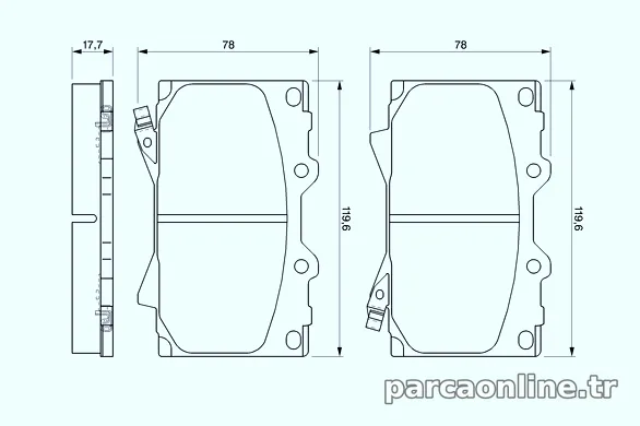 BOSCH 0986424640 Fren Disk Balata