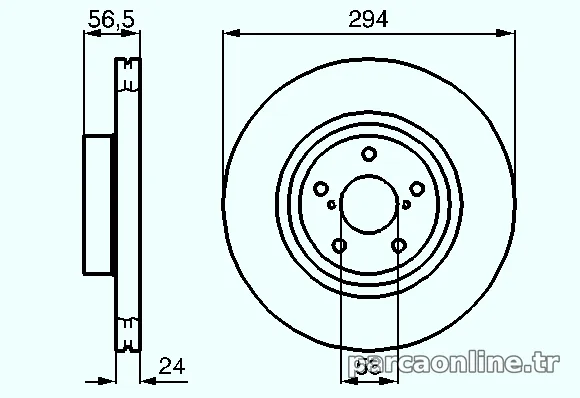 BOSCH 0986478977 Fren Disk Ayna