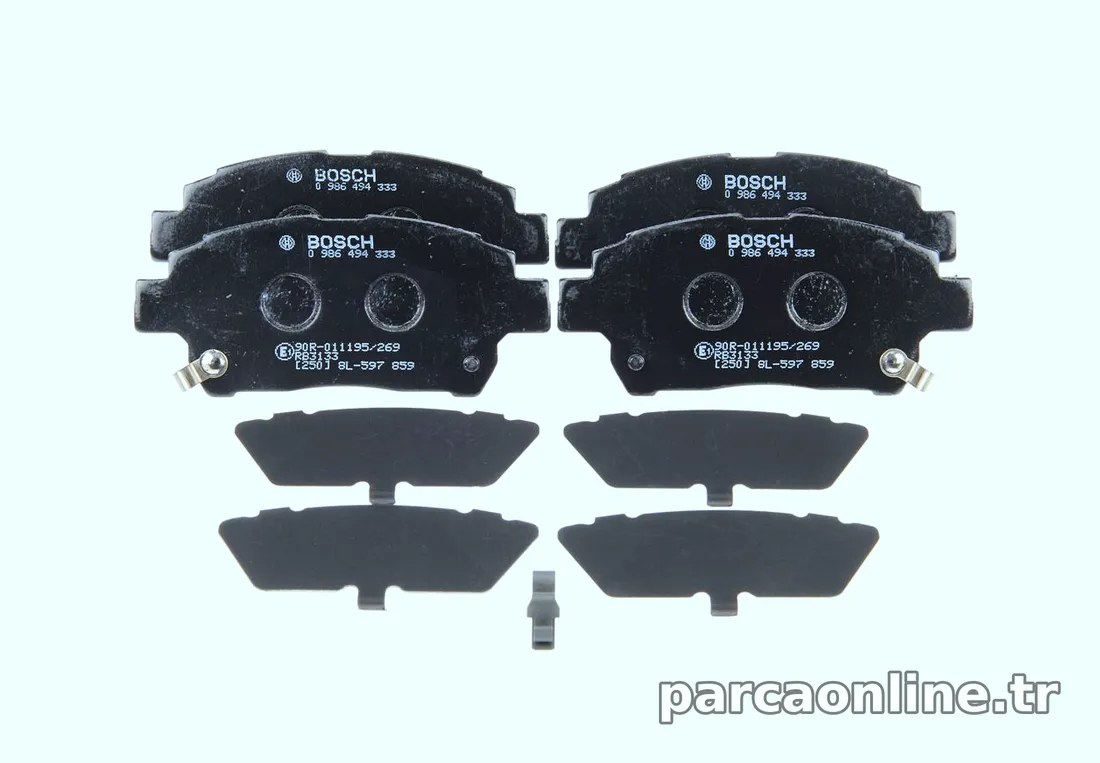 BOSCH 0986494333 Fren Disk Balata - BOSCH - 0986494333