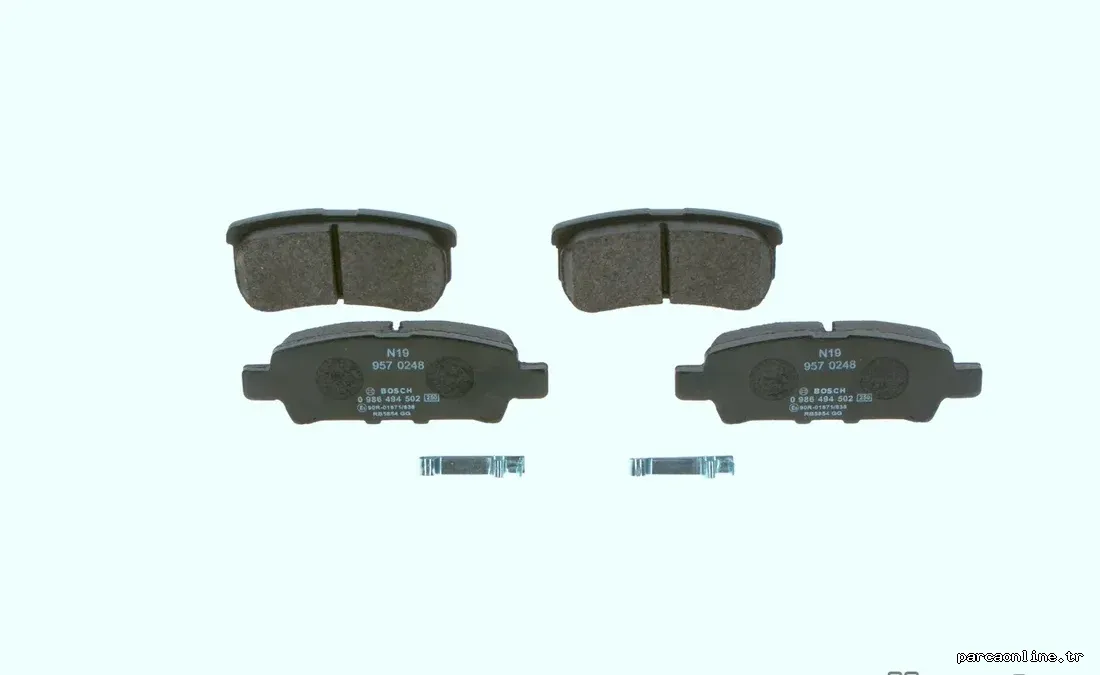 BOSCH 0986494502 Fren Disk Balata - BOSCH - 0986494502