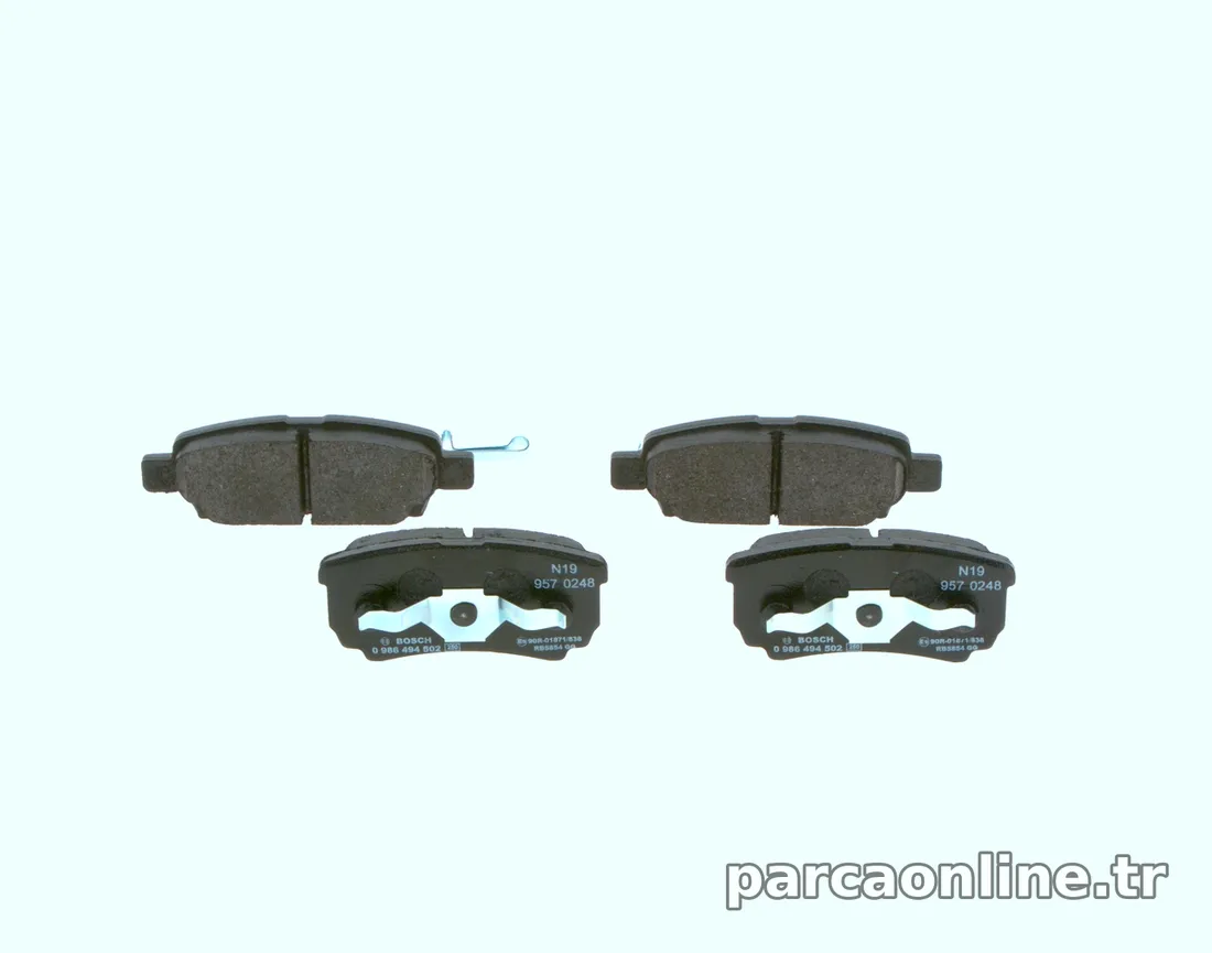 BOSCH 0986494502 Fren Disk Balata - BOSCH - 0986494502