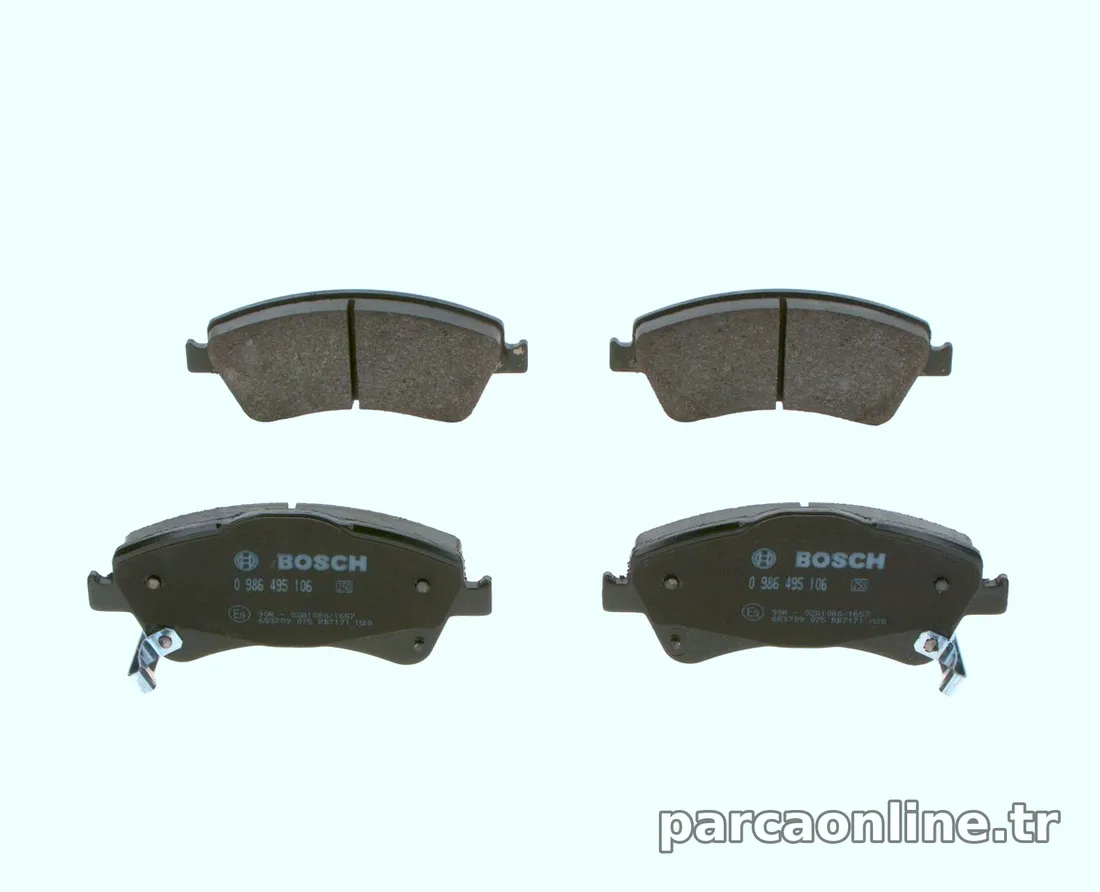 BOSCH 0986495106 Fren Disk Balata - BOSCH - 0986495106