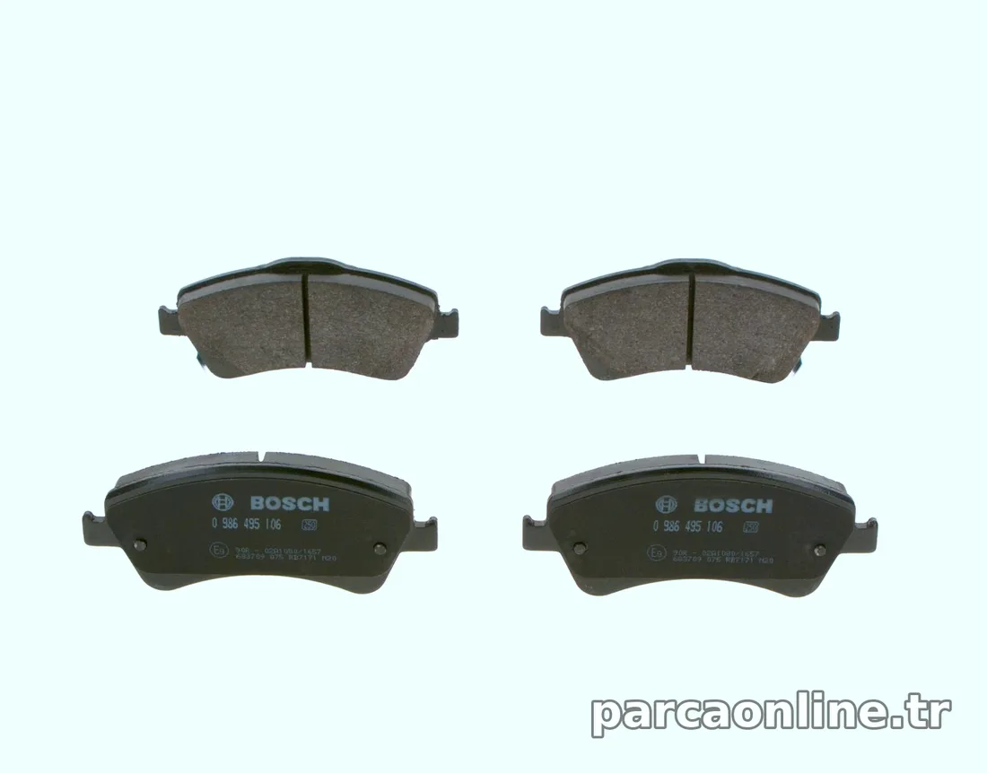 BOSCH 0986495106 Fren Disk Balata - BOSCH - 0986495106