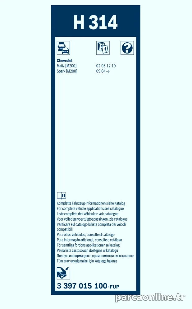 BOSCH 3397015100 Silecek Süpürgesi - BOSCH - 3397015100