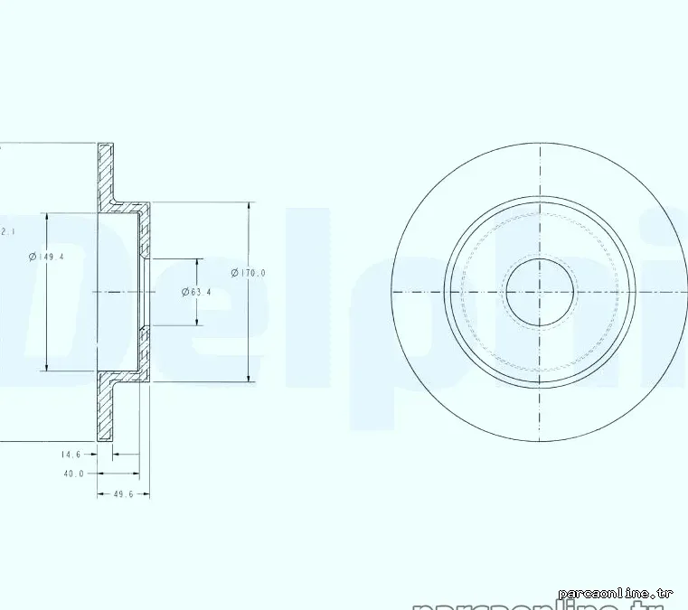 DELPHI BG3761 Fren Disk Ayna - DELPHI - BG3761