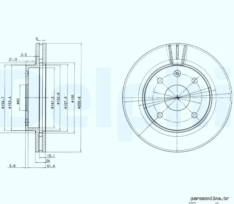 DELPHI BG4003 Fren Disk Ayna - DELPHI - BG4003