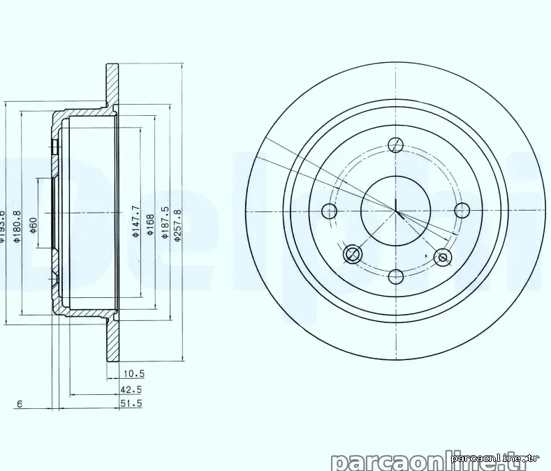DELPHI BG4091 Fren Disk Ayna - DELPHI - BG4091