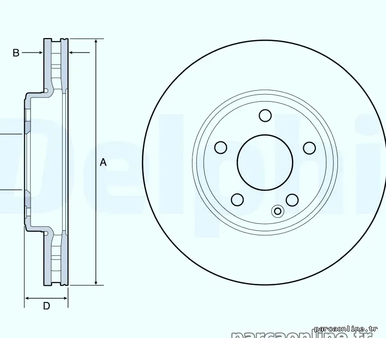 DELPHI BG4646C Fren Disk Ayna - DELPHI - BG4646C