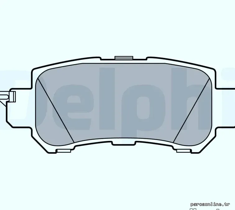 DELPHI LP2482 Fren Disk Balata - DELPHI - LP2482