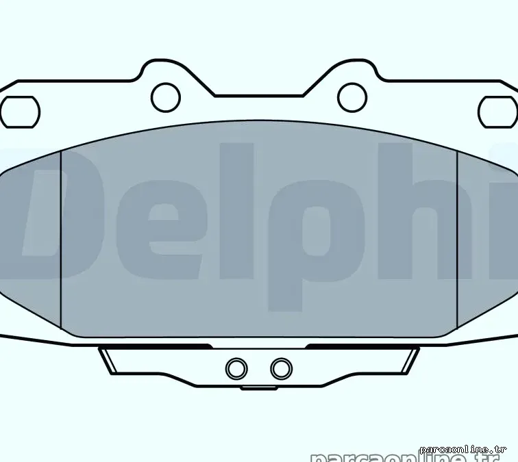 DELPHI LP3409 Fren Disk Balata - DELPHI - LP3409