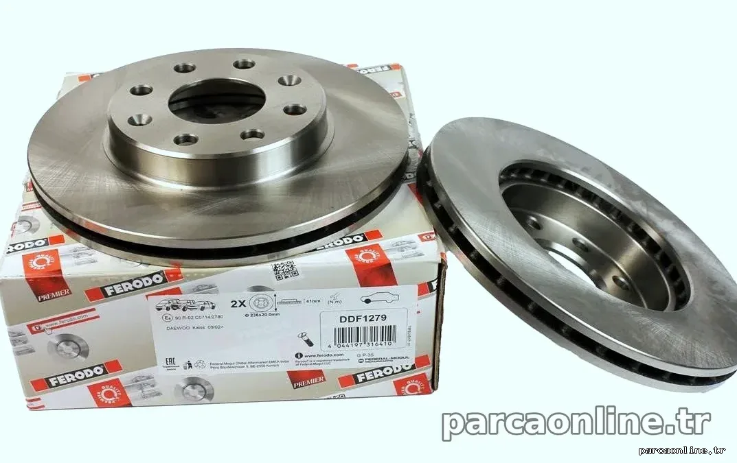 FERODO DDF1279 | Ön Fren Disk Takımı Havalı Chevrolet Kalos / Aveo 2003-2008 - FERODO - FER.DDF1279