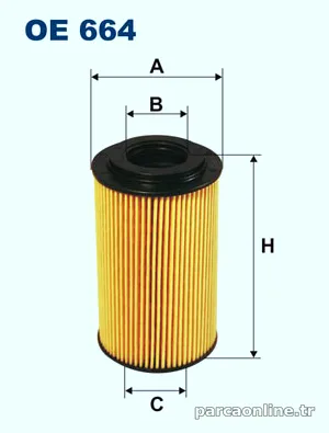 FILTRON OE664 Yağ Filtresi