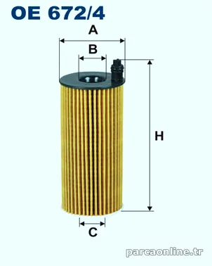FILTRON OE6724 Yağ Filtresi