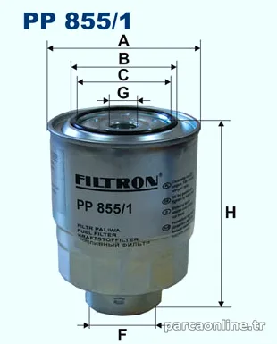 FILTRON PP8551 Yakıt Filtresi - FILTRON - PP8551