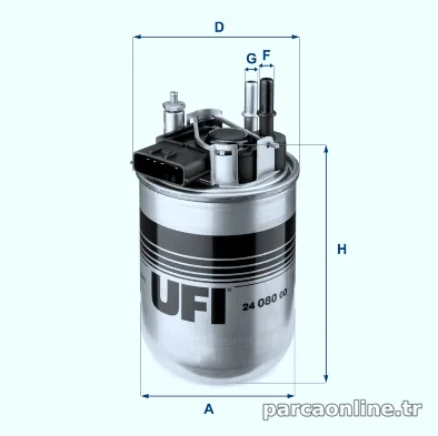 UFI 2408000 Yakıt Filtresi - UFI - 2408000