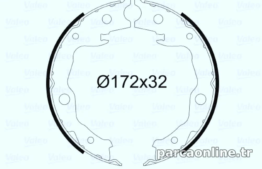 EL FREN BALATASI NISSAN JUKE 10-> QASHQAI 07-13 X-TRAIL (T31) 07-13 - Valeo - VALEO 564168