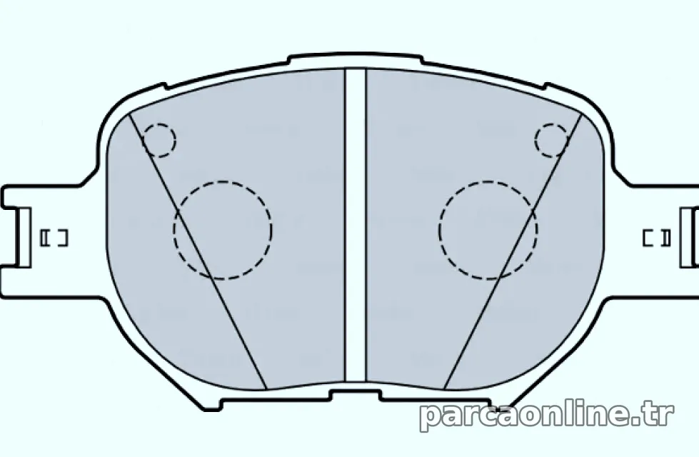 FREN BALATASI ON TOYOTA COROLLA 2001-2007 VERSO 2001-2004 - Valeo - VALEO 670090