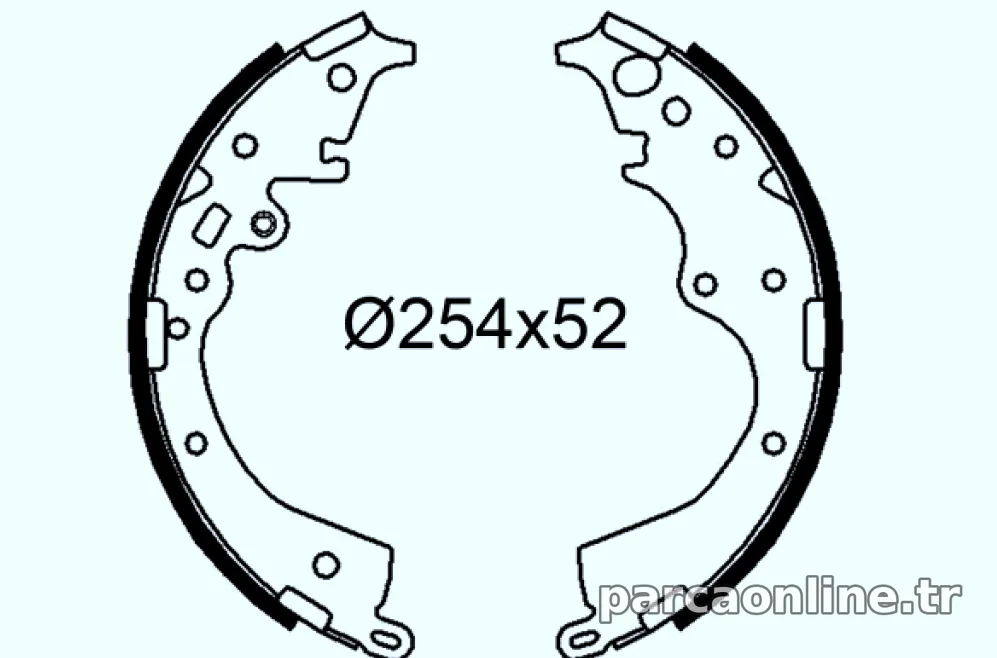FREN BALATASI PABUC ARKA HIACE 2,5D 4D / 2,7 VVTI / 3,0D 05 - Valeo - VALEO 564308