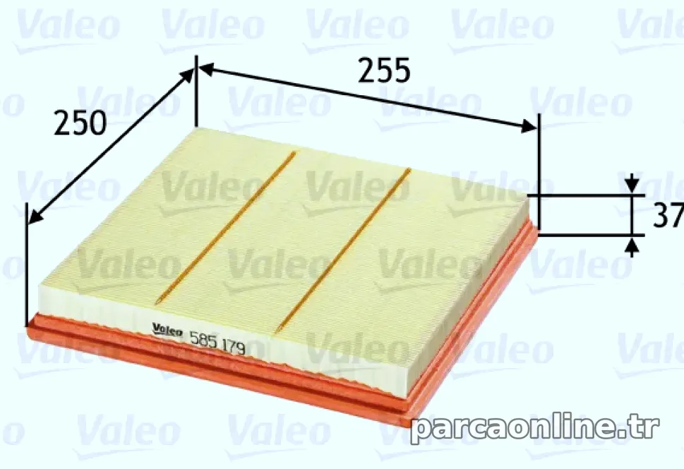 HAVA FILTRESI CHEVROLET CRUZE ESS & DIES - Valeo - VALEO 585179