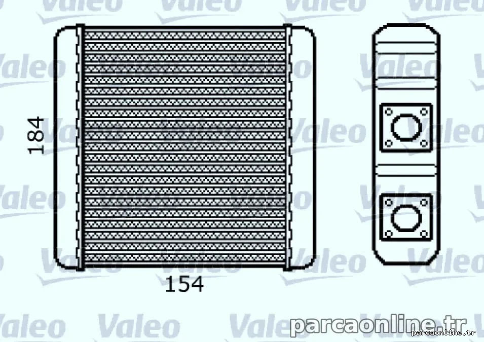 KALORIFER RADYATORU MICRA II K11 92>00 - Valeo - VALEO 812107