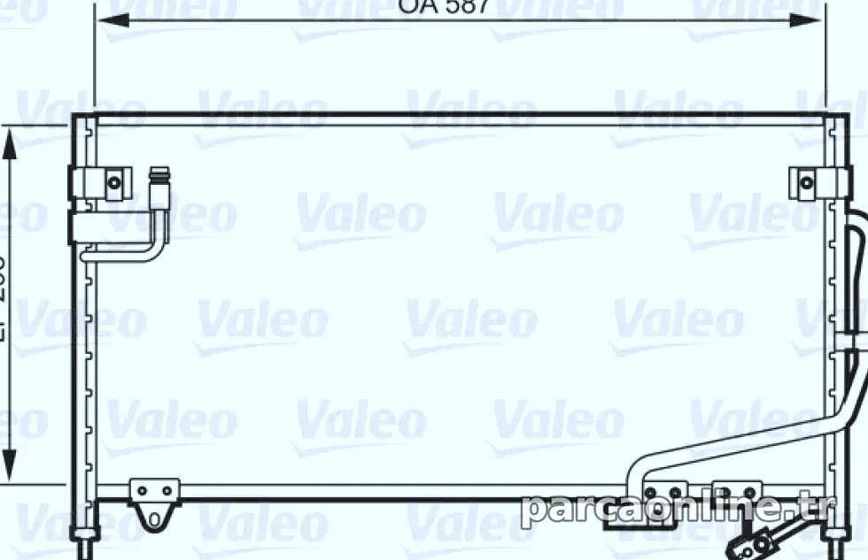 KLIMA RADYATORU MAZDA 323 94>98 (BP Z5) - Valeo - VALEO 818084