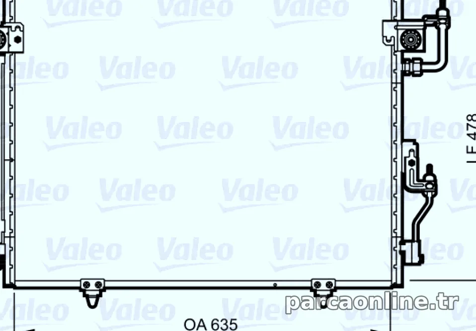 KLIMA RADYATORU MITSUBISHI PAJERO 00>06 - Valeo - VALEO 817790