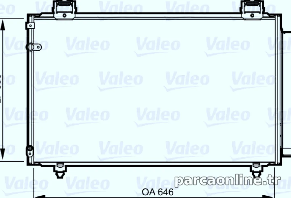 KLIMA RADYATORU TOYOTA AVENSIS 03>08 - Valeo - VALEO 814208