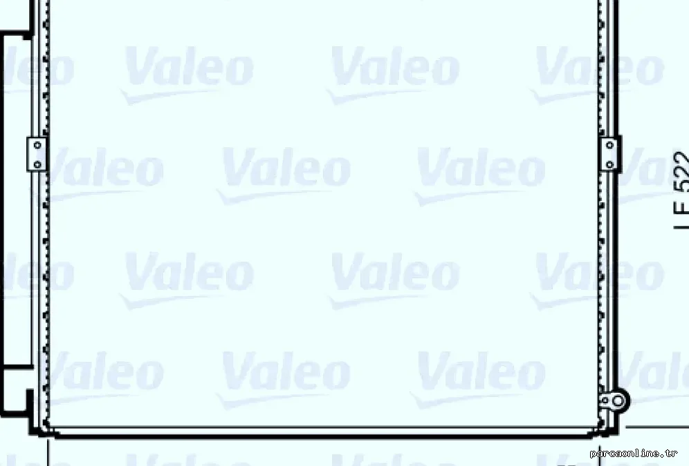 KLIMA RADYATORU TOYOTA LAND CRUISER 3,0 3,4 D4 D 03>09 - Valeo - VALEO 814203