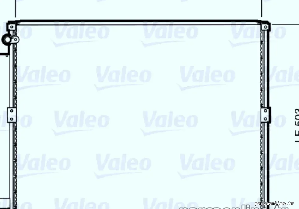 KLIMA RADYATORU TOYOTA LAND CRUISER 3,0 D4 D 02>09 - Valeo - VALEO 814236