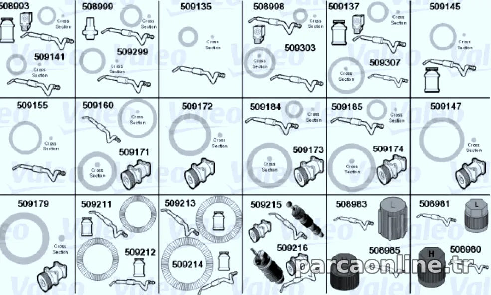 KLIMA TAMIR TAKIMI MAZDA - Valeo - VALEO 509295