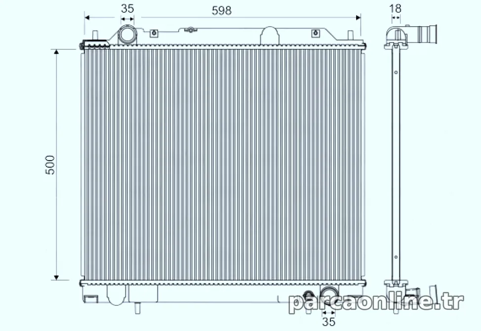 MOTOR SU RADYATORU (4G64) L400 96>05 MANUEL - Valeo - VALEO 734146