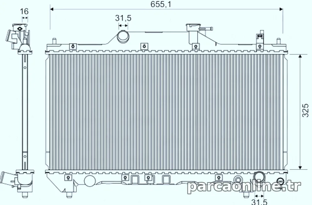 MOTOR SU RADYATORU AVENSIS WAGON LIFTBACK 00>03 MANUEL - Valeo - VALEO 734401