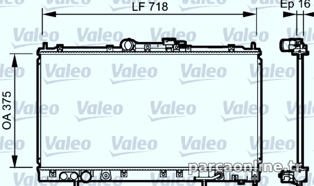 MOTOR SU RADYATORU GALANT 96>00 OTOMATIK - Valeo - VALEO 734481