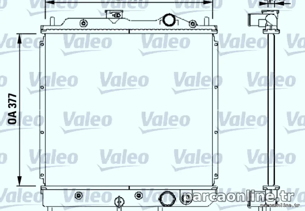 MOTOR SU RADYATORU LANCER COLT 88>91 MANUEL - Valeo - VALEO 731646