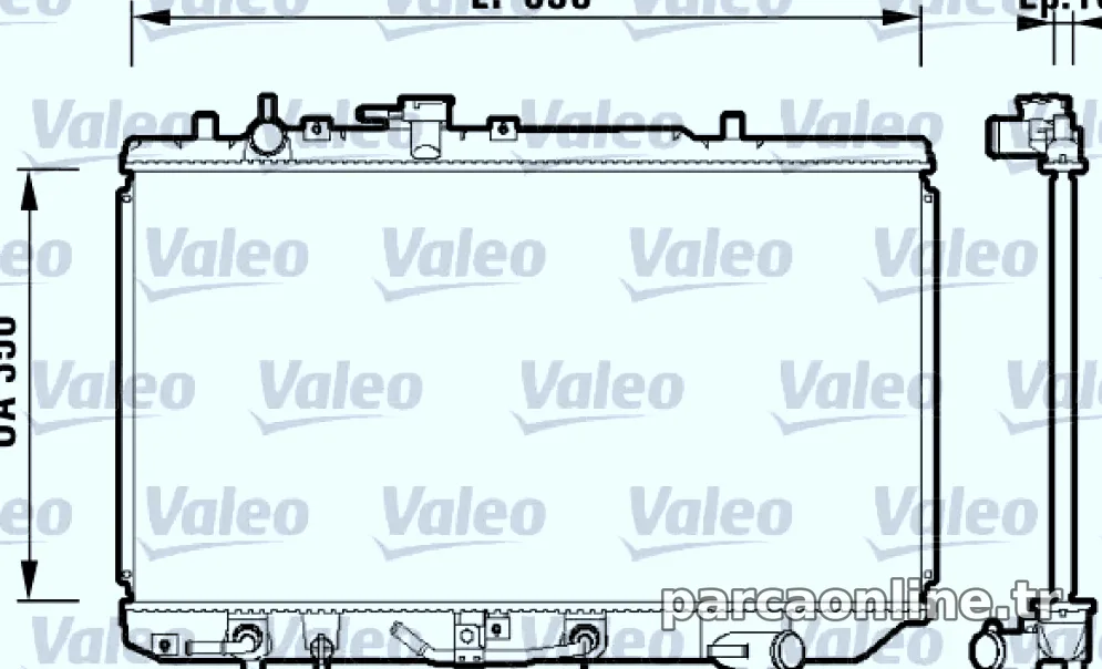 MOTOR SU RADYATORU MAZDA 121 90>96 OTOMATIK - Valeo - VALEO 734121