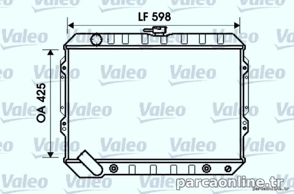 MOTOR SU RADYATORU PAJERO II 96>00 OTOMATIK - Valeo - VALEO 734809