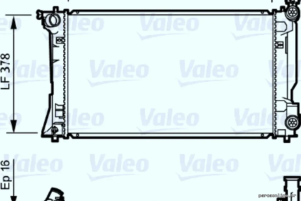 MOTOR SU RADYATORU TOYOTA AVENSIS 2003 2008 MANUEL VITES - Valeo - VALEO 734712