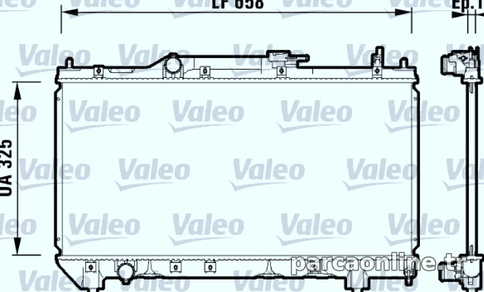 MOTOR SU RADYATORU TOYOTA AVENSIS 97>00 (MANUEL) - Valeo - VALEO 732950