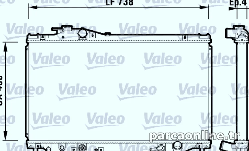MOTOR SU RADYATORU TOYOTA SUPRA 93>02 OTOMATIK - Valeo - VALEO 734175