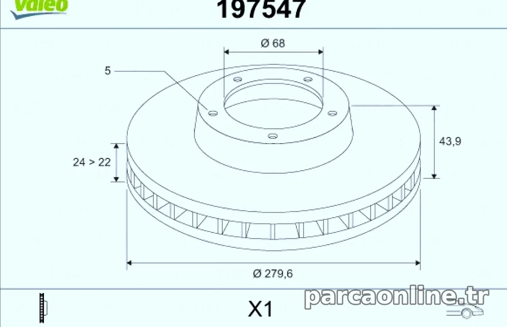 ON FREN AYNASI HAVALI NISSAN JUKE 1.5 DCI 1.6 10-> PULSAR 14-> (280X5) – Valeo – VALEO 197547″ loading=”lazy” /></figure>
<p class=