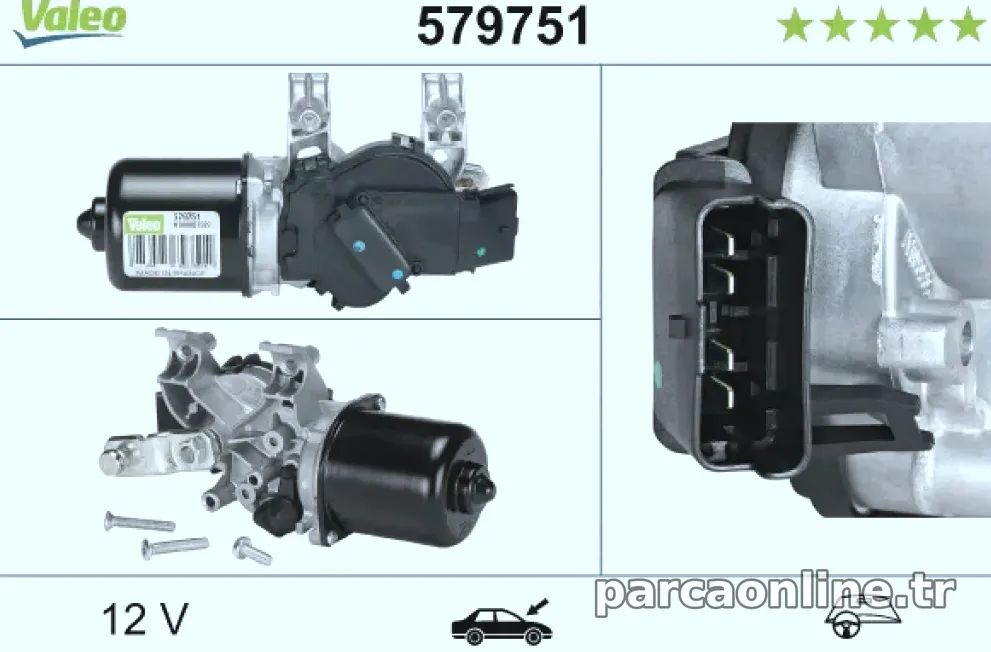 SILECEK MOTORU NISSAN QASHQAI (07>) - Valeo - VALEO 579751