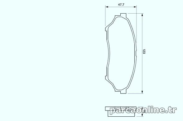 BOSCH 0986424713 Fren Disk Balata - BOSCH - 0986424713