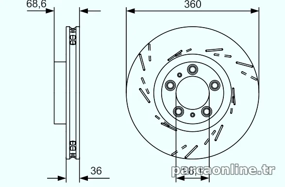 BOSCH 0986479D22 Fren Disk Ayna - BOSCH - 0986479D22