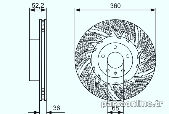 BOSCH 0986479D29 Fren Disk Ayna - BOSCH - 0986479D29