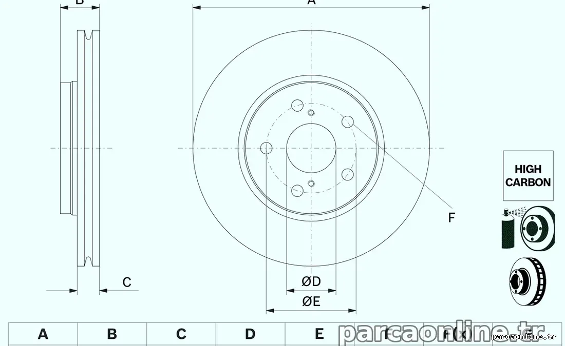 BOSCH 0986479F49 Fren Disk Ayna - BOSCH - 0986479F49