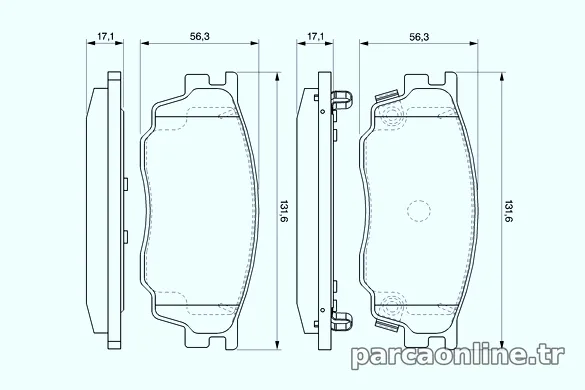 BOSCH 0986494078 Fren Disk Balata - BOSCH - 0986494078