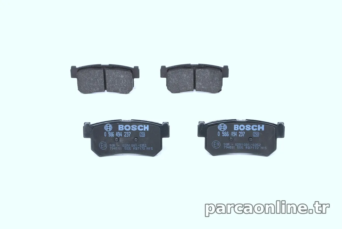 BOSCH 0986494237 Fren Disk Balata - BOSCH - 0986494237