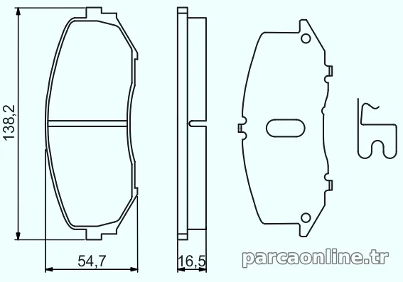 BOSCH 0986494241 Fren Disk Balata - BOSCH - 0986494241