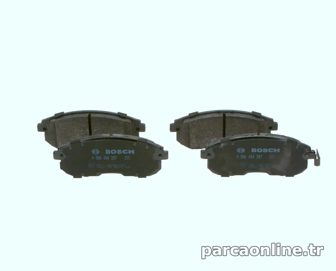BOSCH 0986494337 Fren Disk Balata - BOSCH - 0986494337