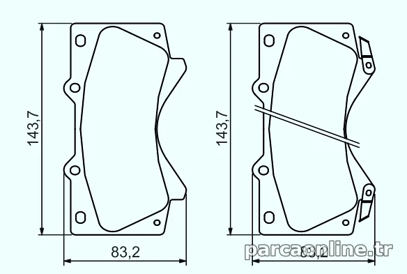 BOSCH 0986494449 Fren Disk Balata - BOSCH - 0986494449